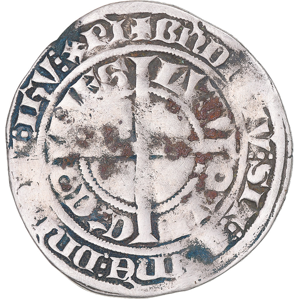 Münze, Frankreich, Flanders, Louis II de Mâle, Gros, 1346-1384, S+, Silber