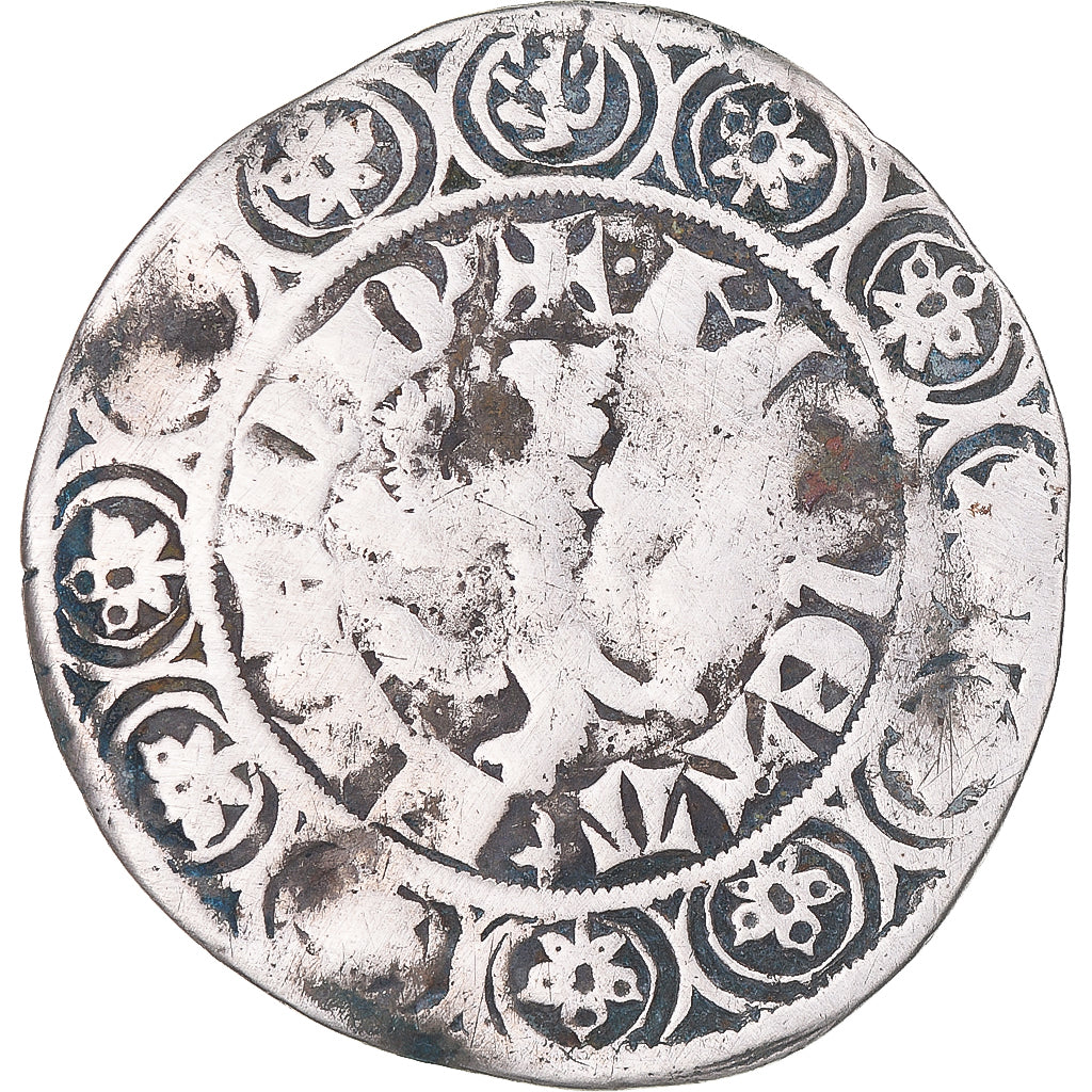 Münze, Frankreich, Flanders, Louis II de Mâle, Gros, 1346-1384, S+, Silber