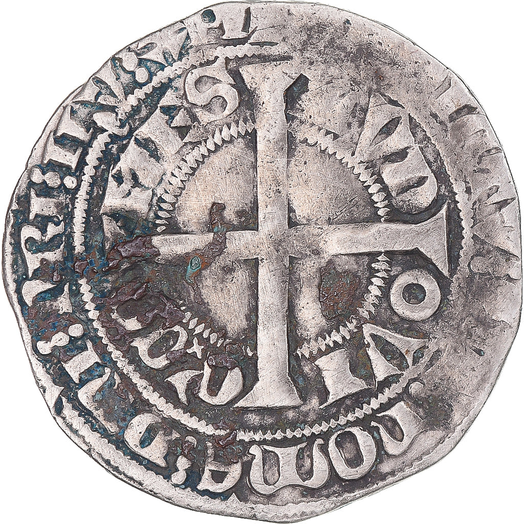 Moneta, Francja, Flanders, Louis II de Mâle, Gros, 1346-1384, VF(30-35)