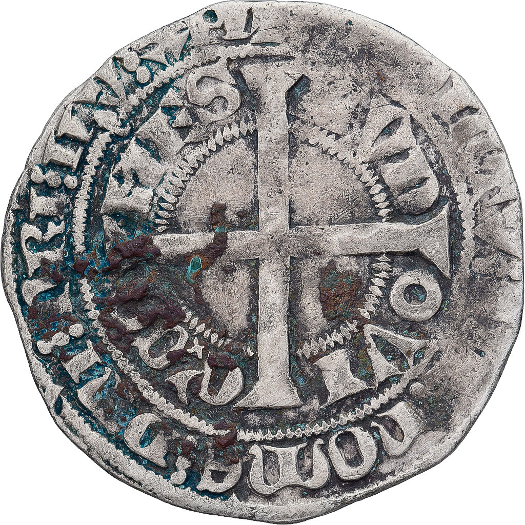 Münze, Frankreich, Flanders, Louis II de Mâle, Gros, 1346-1384, S+, Silber