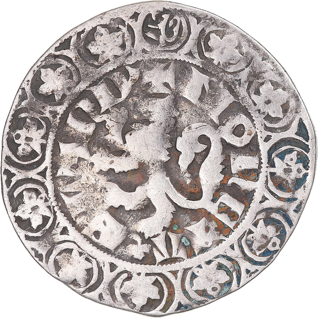 Moneta, Francja, Flanders, Louis II de Mâle, Gros, 1346-1384, VF(30-35)