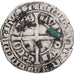 Moneda, Francia, Flanders, Louis II de Mâle, Gros, 1346-1384, BC+, Plata