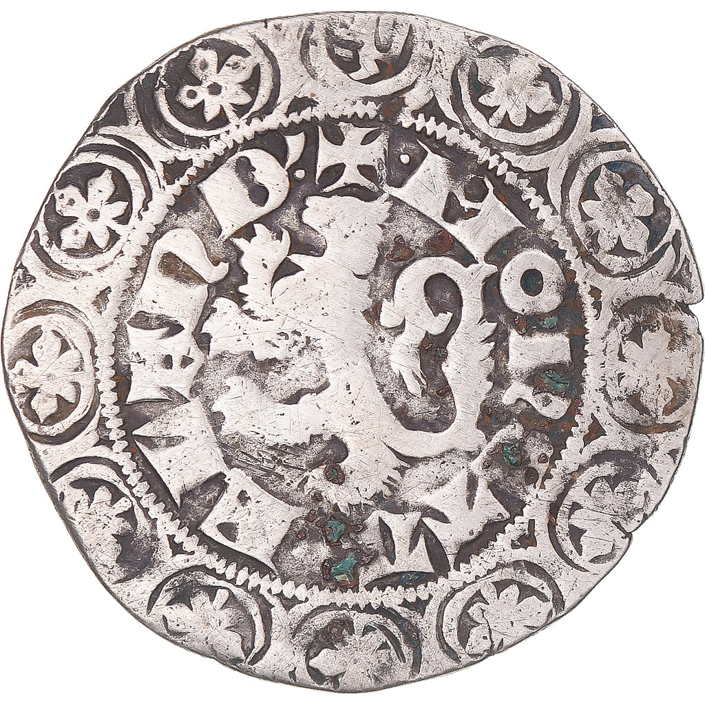 Moneta, Francja, Flanders, Louis II de Mâle, Gros, 1346-1384, VF(30-35)