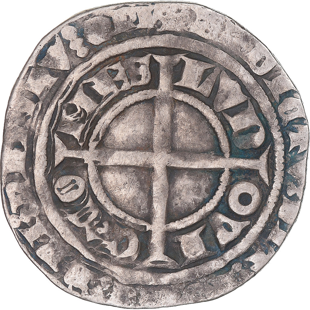 Moneta, Francja, Flanders, Louis II de Mâle, Gros, 1346-1384, VF(30-35)