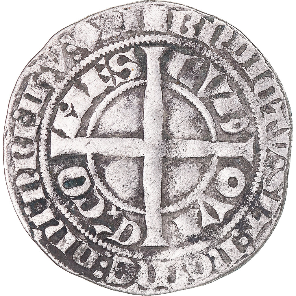 Münze, Frankreich, Flanders, Louis II de Mâle, Gros, 1346-1384, S+, Silber