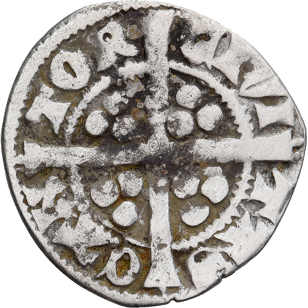 Coin, Great Britain, Edward I, II, III, Penny, Canterbury, VF(30-35), Silver