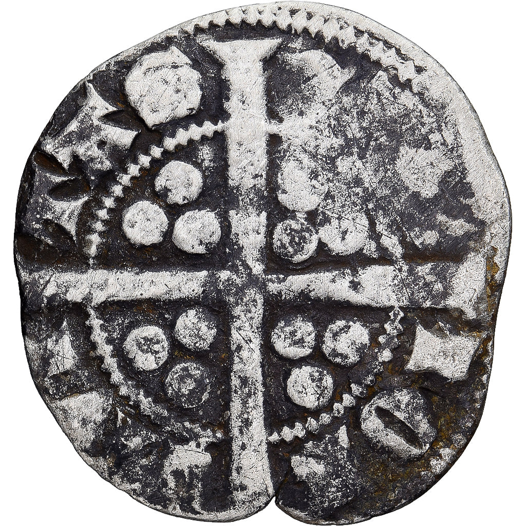 Coin, Great Britain, Edward I, II, III, Penny, Canterbury, VF(30-35), Silver