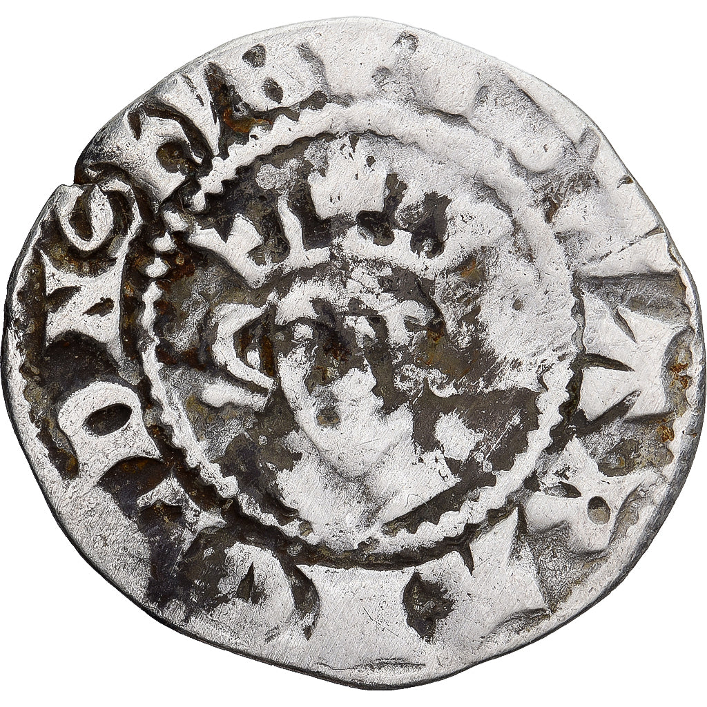 Coin, Great Britain, Edward I, II, III, Penny, Canterbury, VF(30-35), Silver