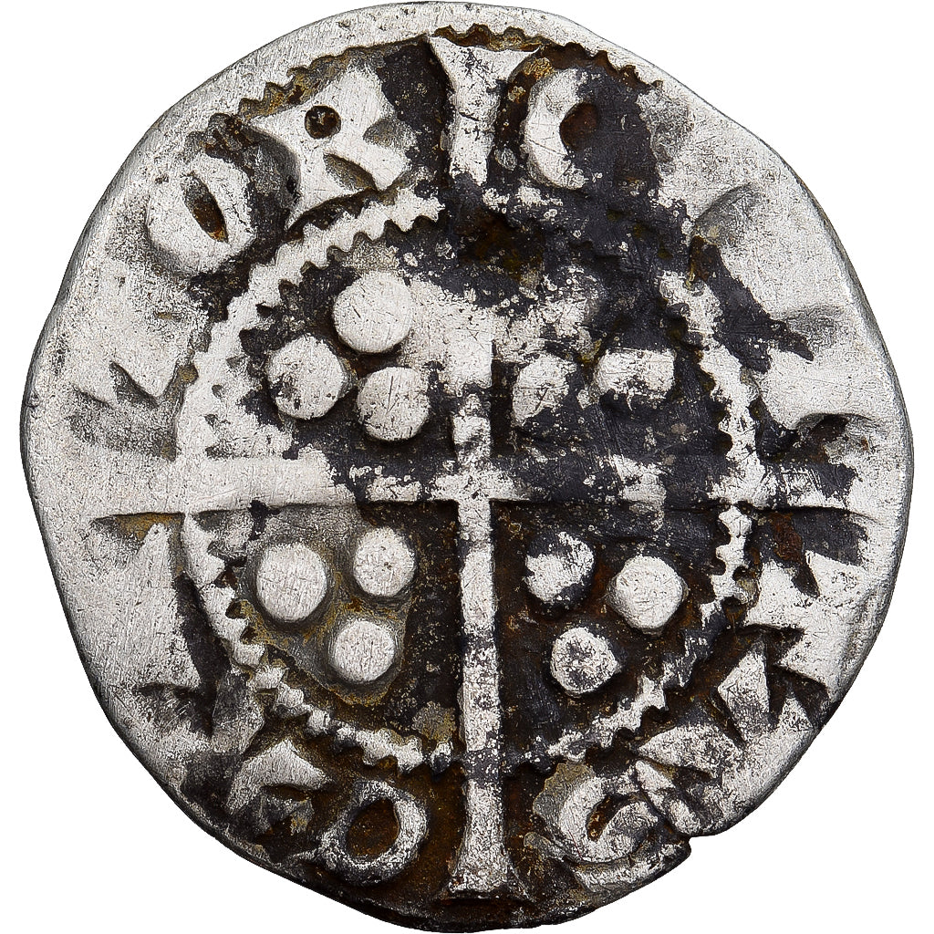 Coin, Great Britain, Edward I, II, III, Penny, Canterbury, VF(30-35), Silver