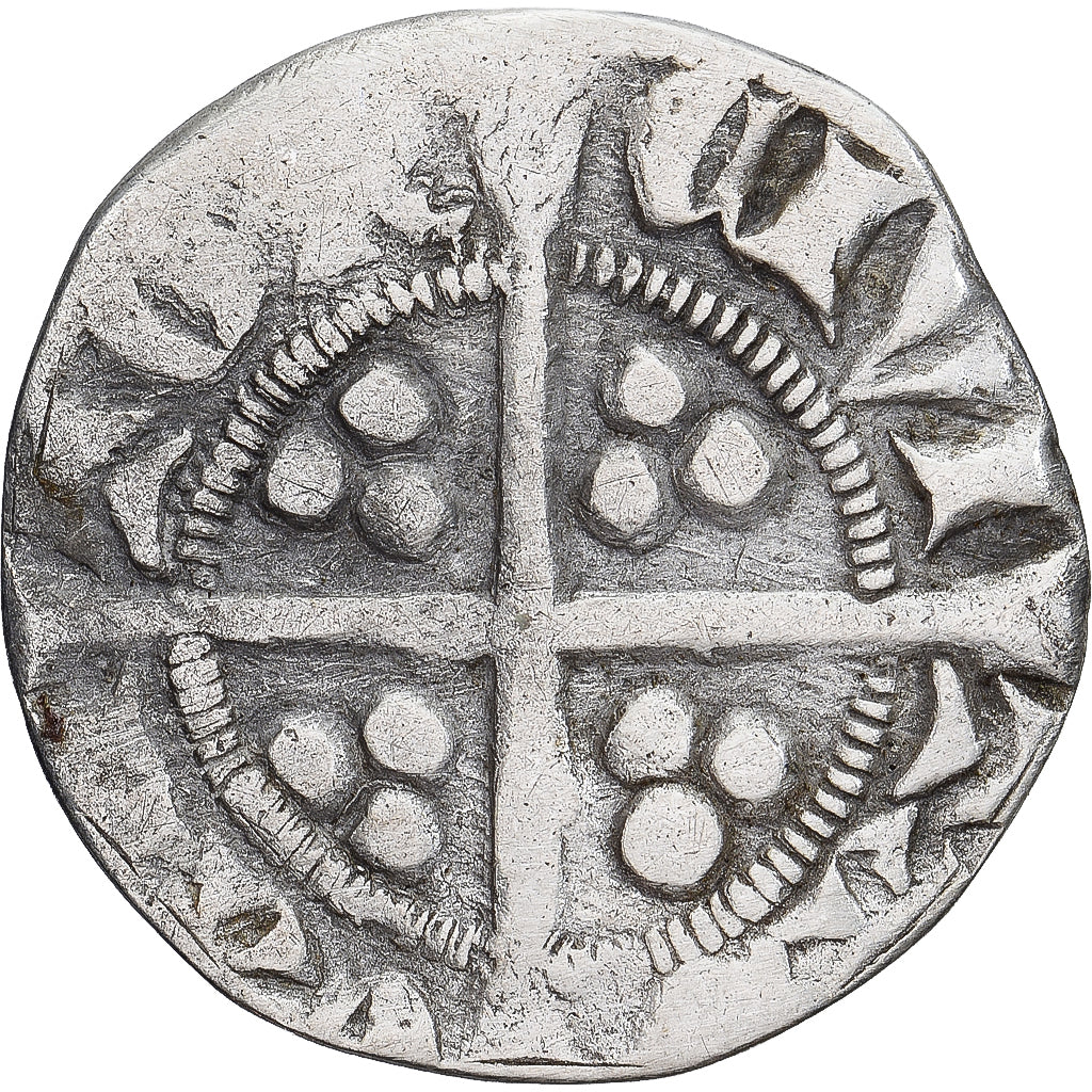 Coin, Great Britain, Edward I, II, III, Penny, Canterbury, VF(30-35), Silver