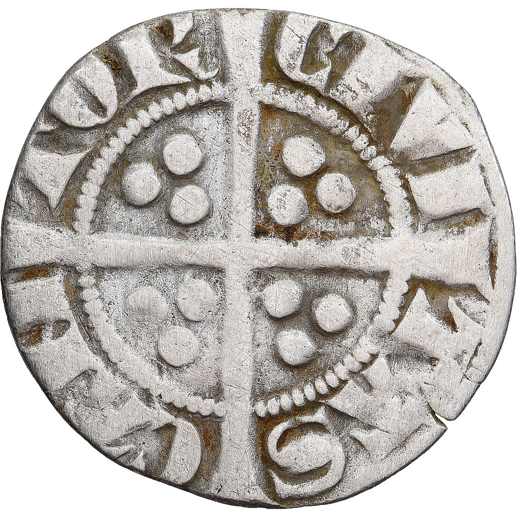 Monnaie, Grande-Bretagne, Edward I, II, III, Penny, Canterbury, TB+, Argent