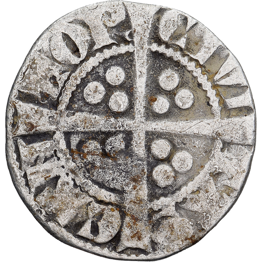 Monnaie, Grande-Bretagne, Edward I, II, III, Penny, Canterbury, TB+, Argent