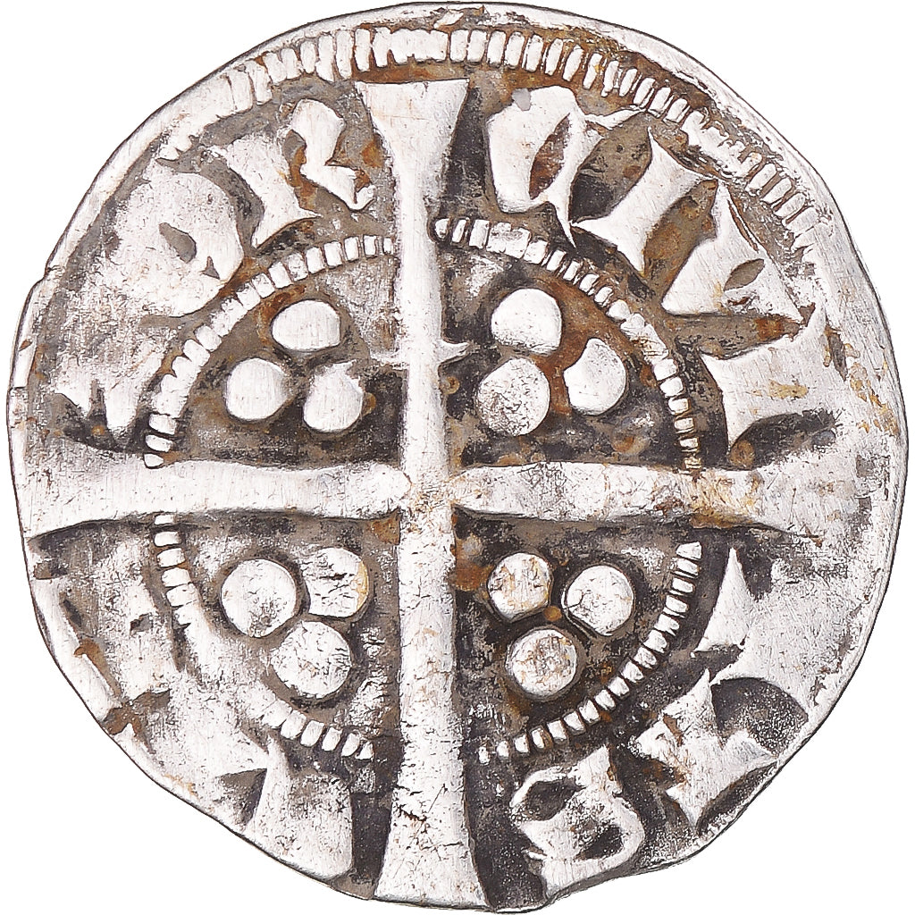 Coin, Great Britain, Edward I, II, III, Penny, Canterbury, VF(30-35), Silver