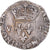 Moneta, Francia, Henri III, 1/8 Ecu, 1583, Rennes, MB+, Argento, Gadoury:485