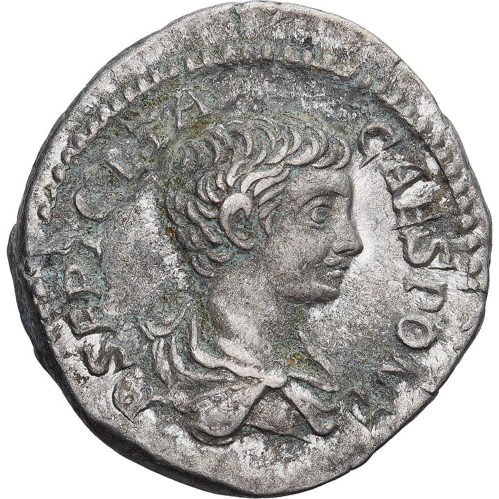 Moneda, Geta, Denarius, 200-202, Rome, BC+, Plata, RIC:13a