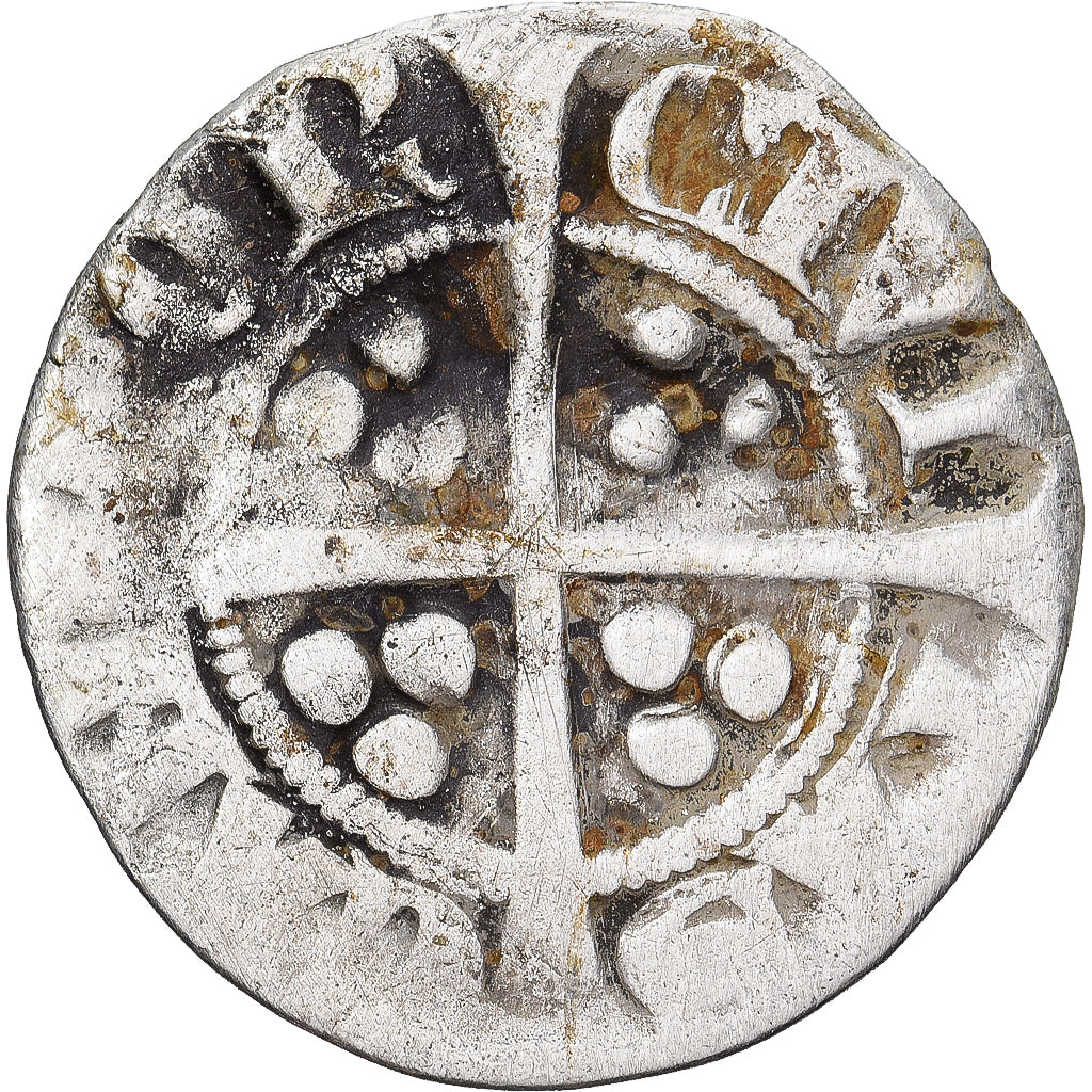 Coin, Great Britain, Edward I, II, III, Penny, Canterbury, EF(40-45), Silver