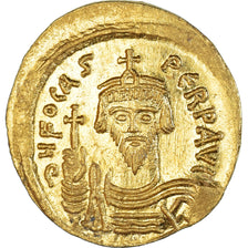 Phocas, Solidus, 602-610, Constantinople, Gold, NGC, MS 5/5-3/5, Sear:620