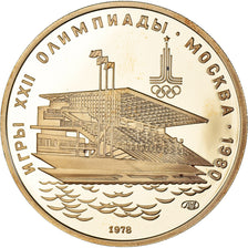 Rusland, 100 Roubles, XXII Olympiad Moscow 1980, 1978, Leningrad, Proof, Goud