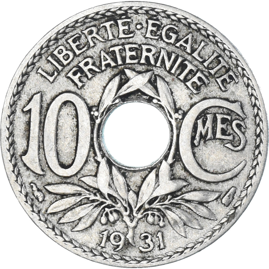 Munten, Frankrijk, Lindauer, 10 Centimes, 1931, exemplaire magnétique, ZF