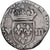Moneda, Francia, Henri III, 1/8 Ecu, 1581, Bayonne, rogné, BC+, Plata