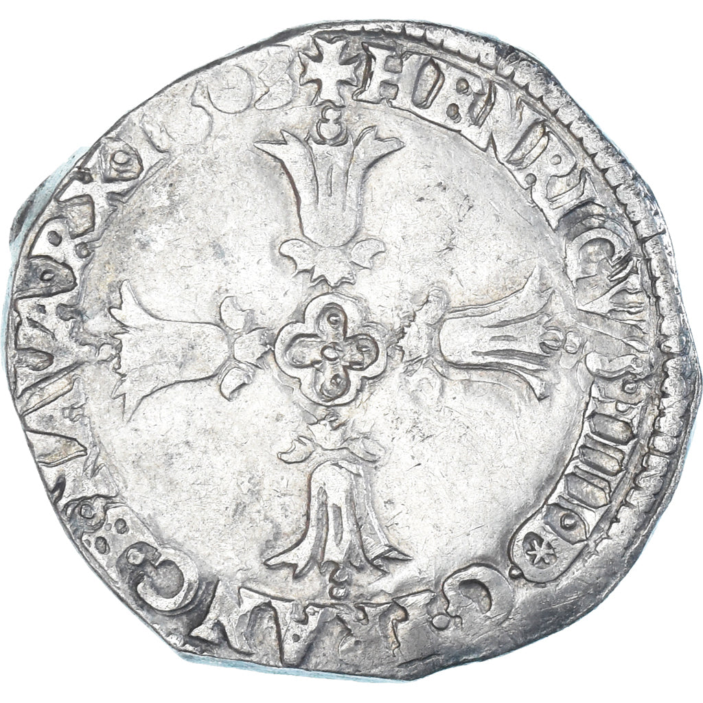 Münze, Frankreich, Henri IV, 1/4 Ecu, 1603, Bayonne, SS, Silber, Gadoury:597