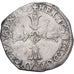 Moneda, Francia, Henri IV, 1/4 Ecu, 1603, Bayonne, MBC, Plata, Gadoury:597