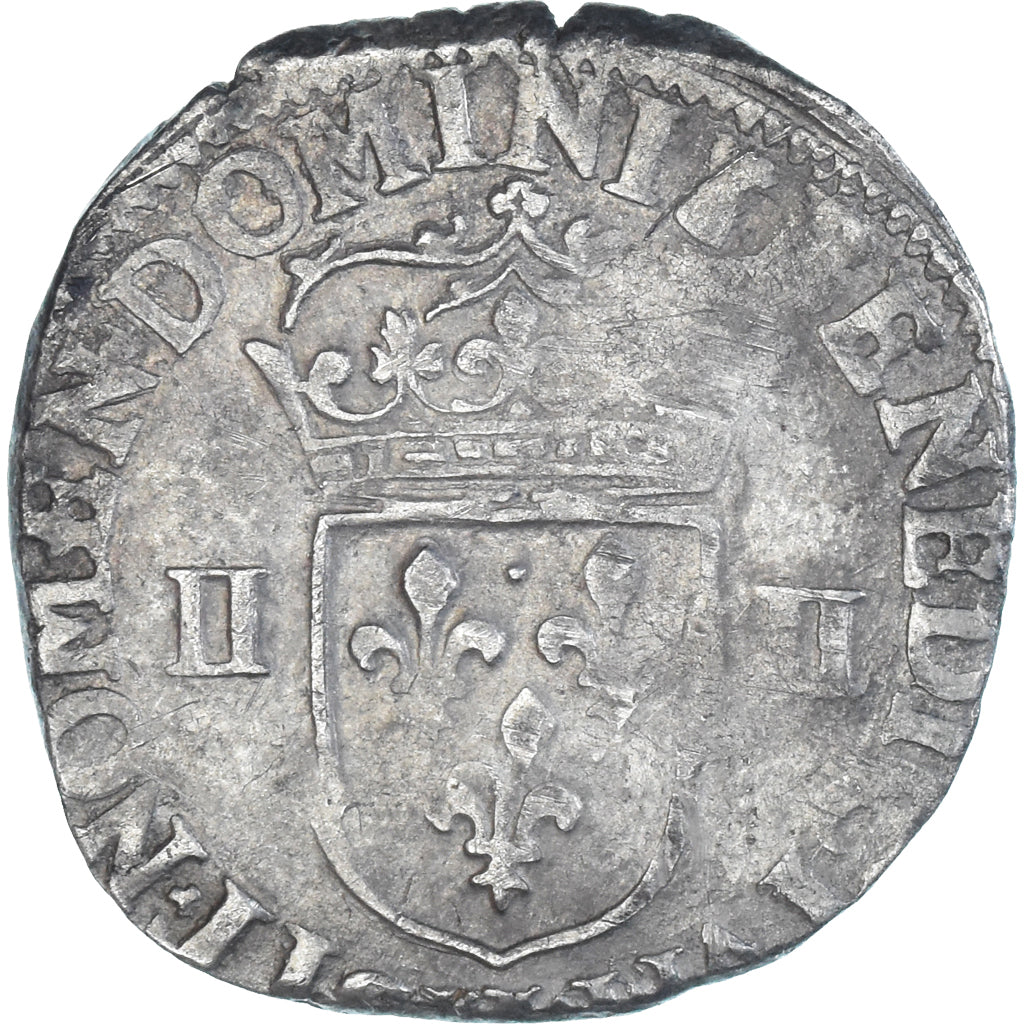 Moneta, Francia, Henri IV, 1/4 Ecu, 1603, Bordeaux, MB+, Argento, Gadoury:597