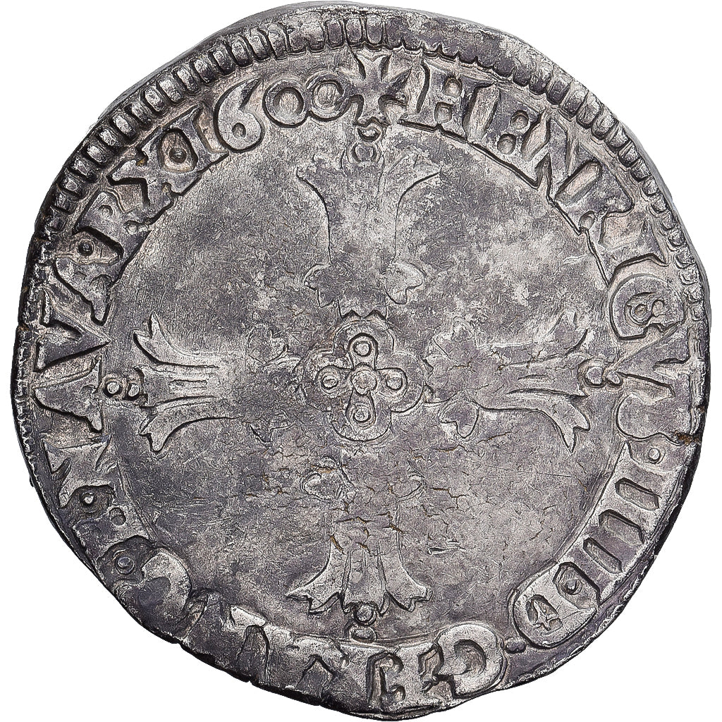 Moneta, Francja, Henri IV, 1/4 Ecu, 1600, Bayonne, VF(30-35), Srebro