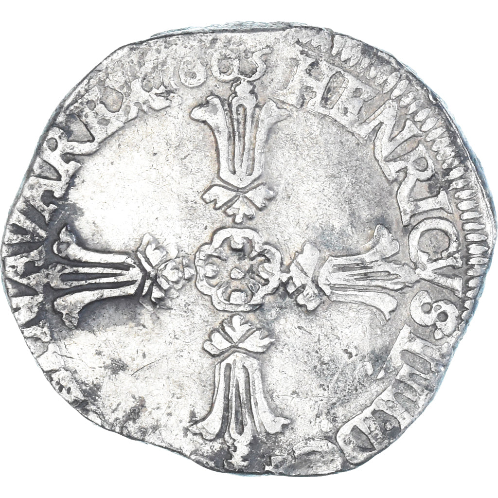 Coin, France, Henri IV, 1/4 Ecu, 1605, Rennes, EF(40-45), Silver, Gadoury:597