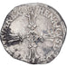 Moneda, Francia, Henri IV, 1/4 Ecu, 1605, Rennes, MBC, Plata, Gadoury:597