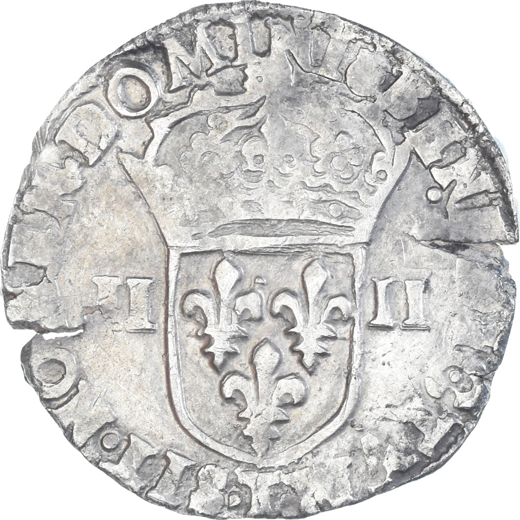 Münze, Frankreich, Henri IV, 1/4 Ecu, 1605, Nantes, SS, Silber, Gadoury:597