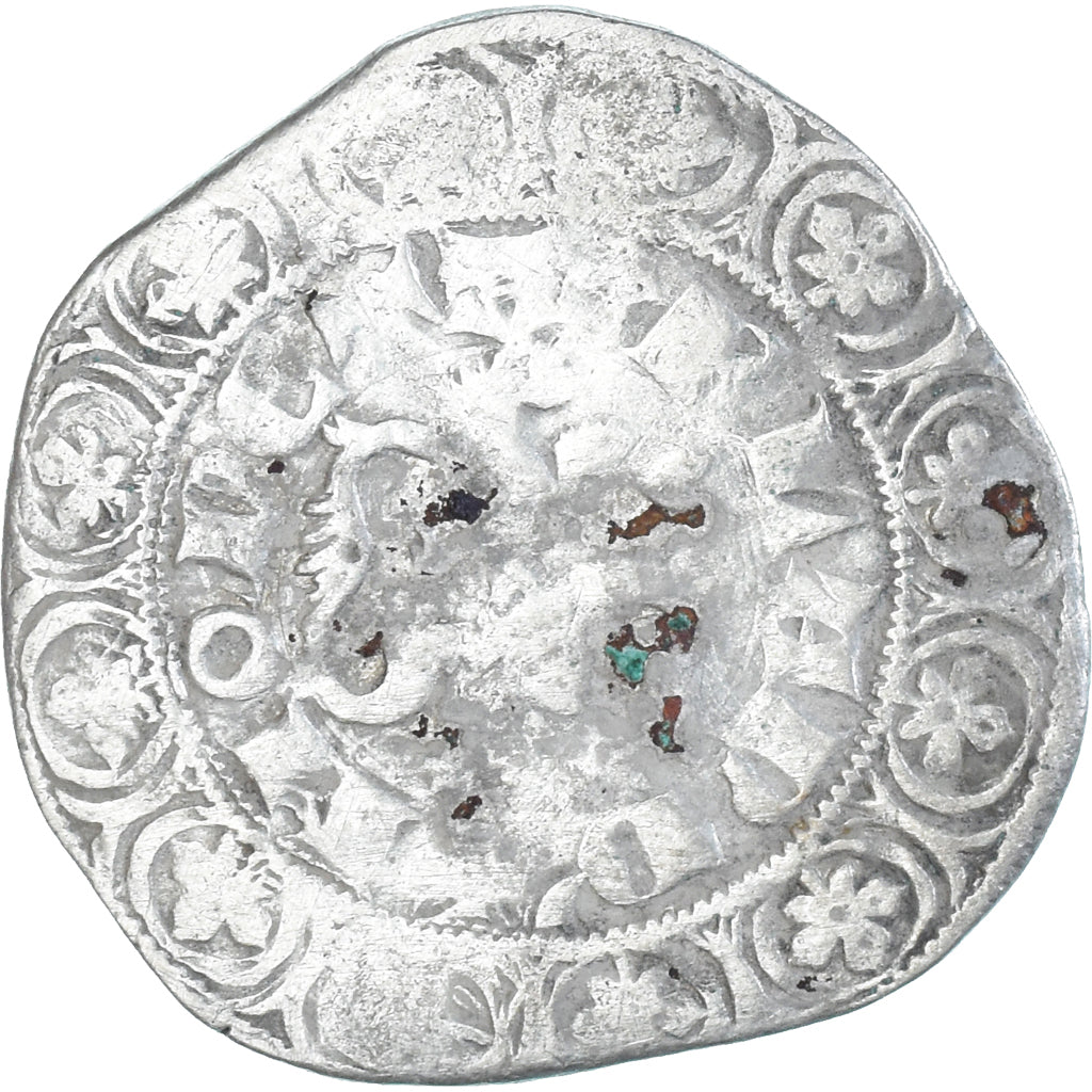 Moneta, Francia, Flanders, Louis II de Mâle, Gros, 1346-1384, MB, Argento