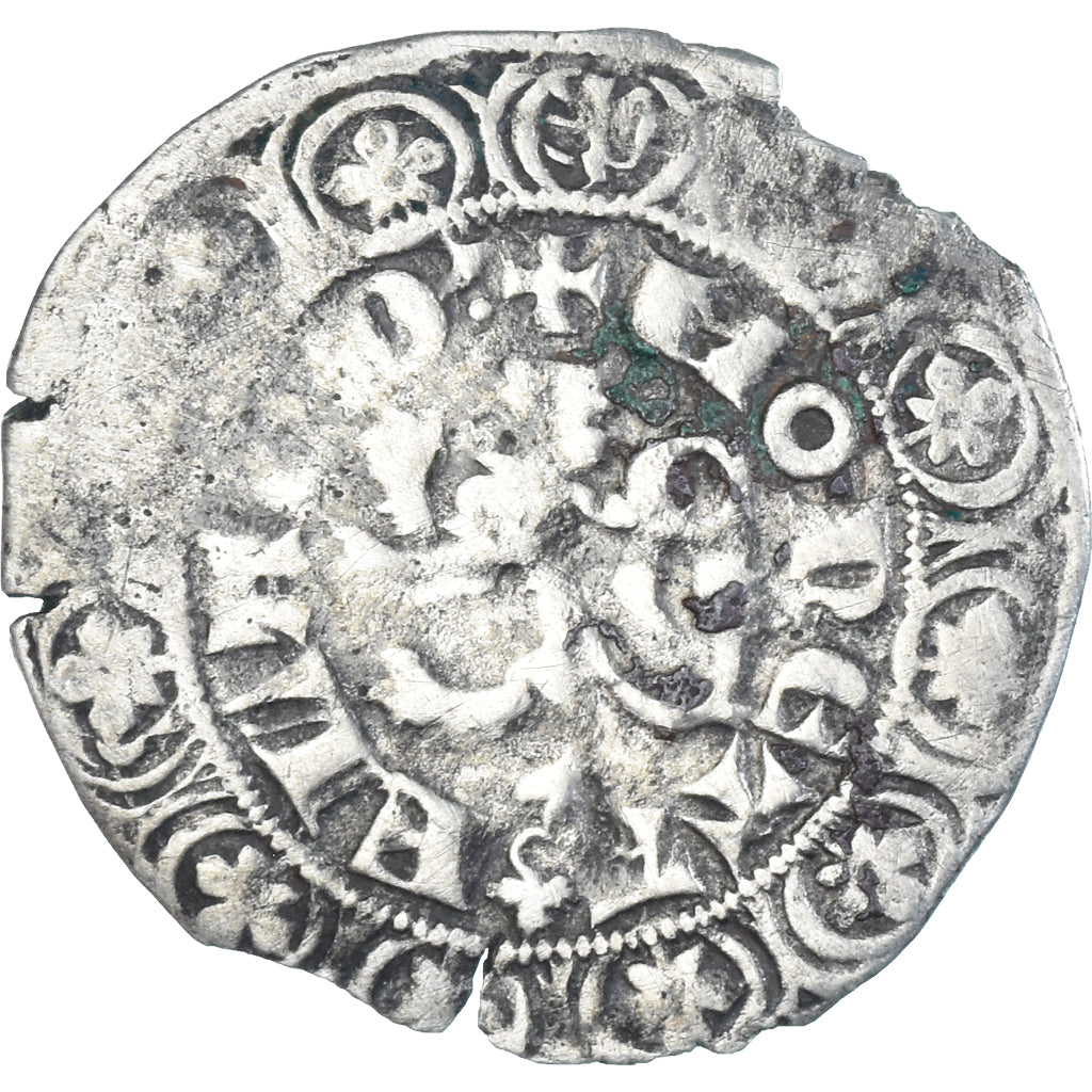 Monnaie, France, Flandre, Louis II de Mâle, Gros, 1346-1384, TB+, Argent