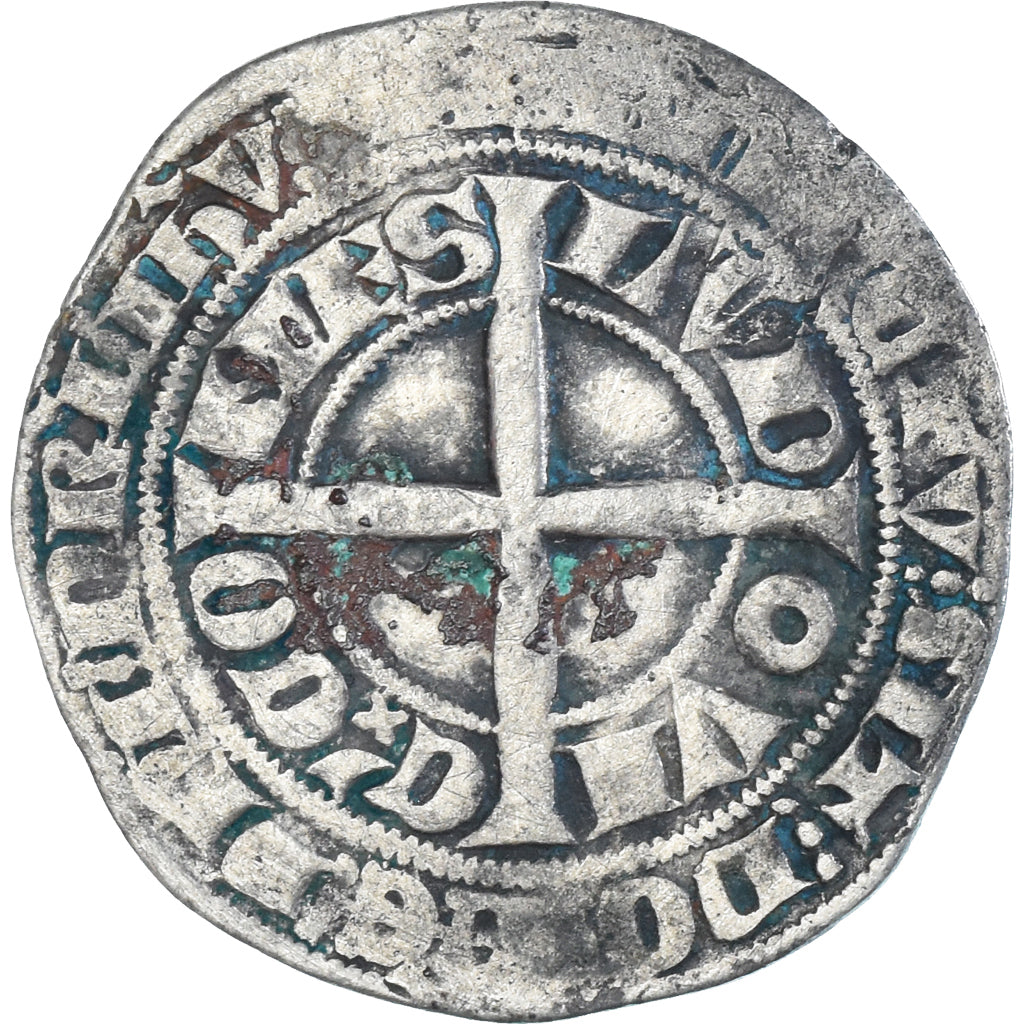 Münze, Frankreich, Flanders, Louis II de Mâle, Gros, 1346-1384, S+, Silber