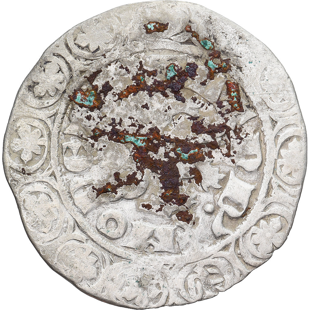 Moneda, Francia, Flanders, Louis II de Mâle, Gros, 1346-1384, BC+, Plata
