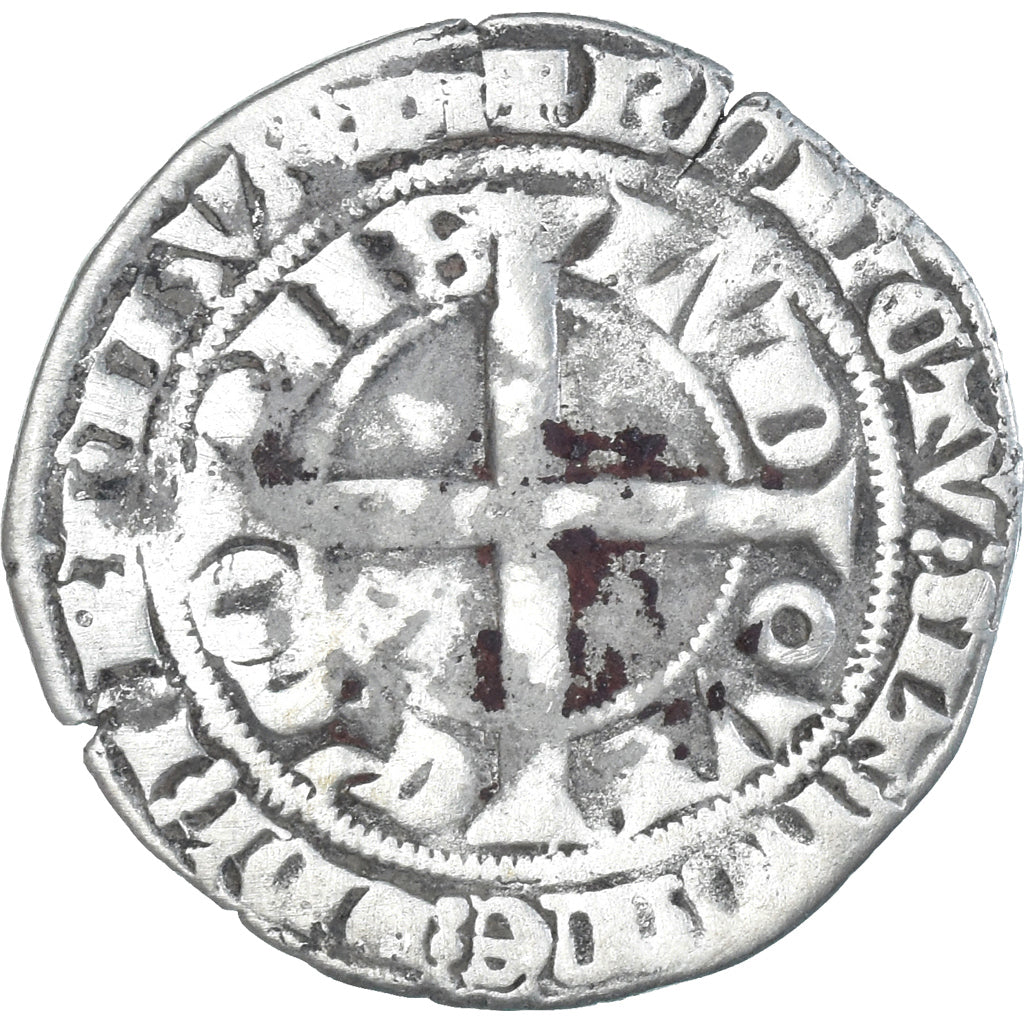 Münze, Frankreich, Flanders, Louis II de Mâle, Gros, 1346-1384, S+, Silber