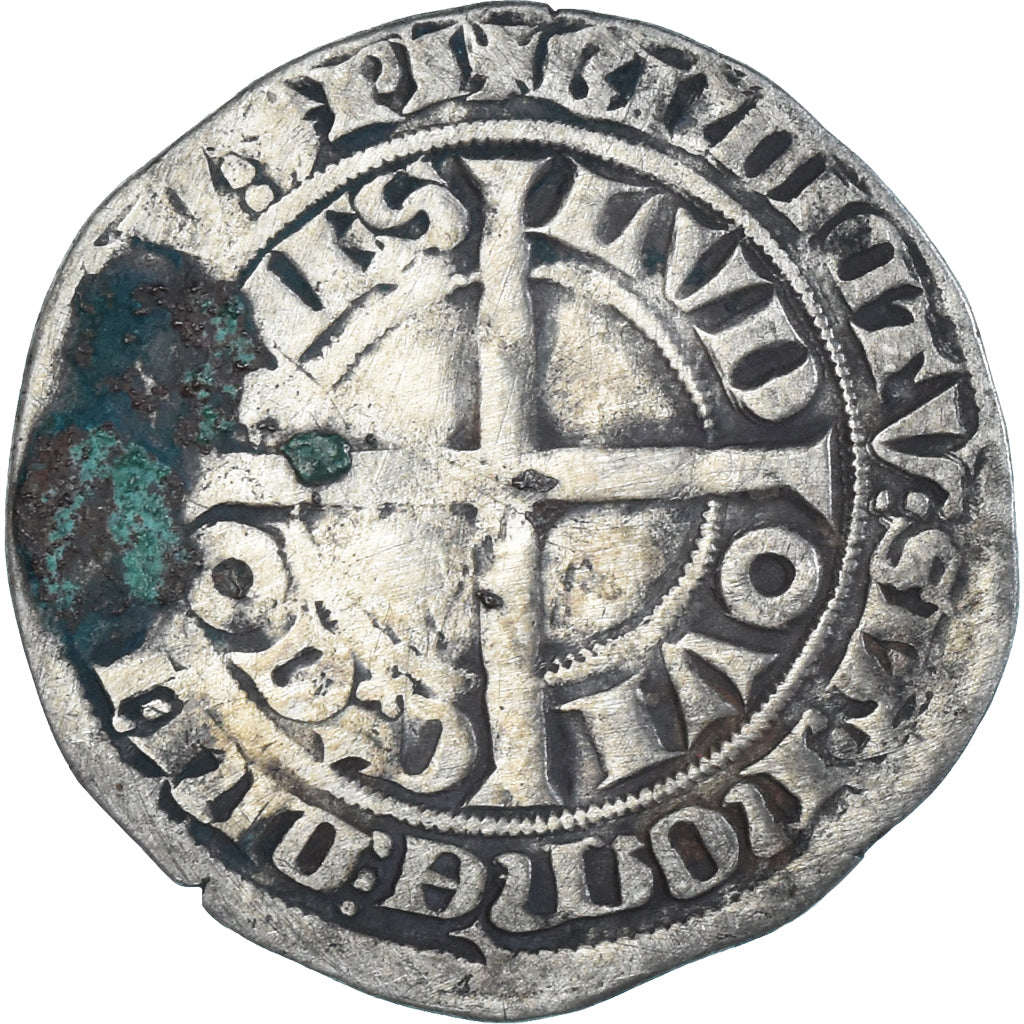 Münze, Frankreich, Flanders, Louis II de Mâle, Gros, 1346-1384, S+, Silber
