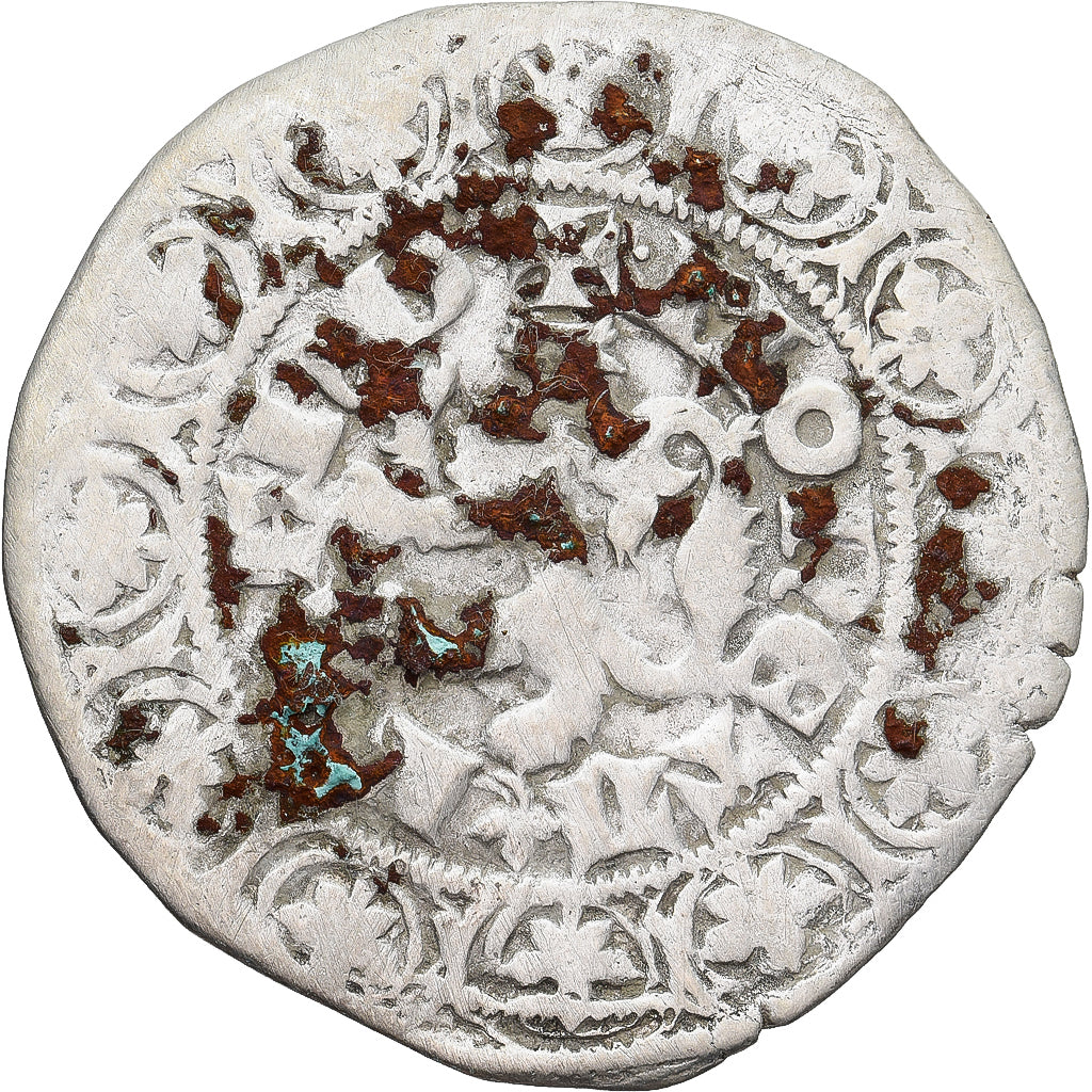 Moneda, Francia, Flanders, Louis II de Mâle, Gros, 1346-1384, BC+, Plata