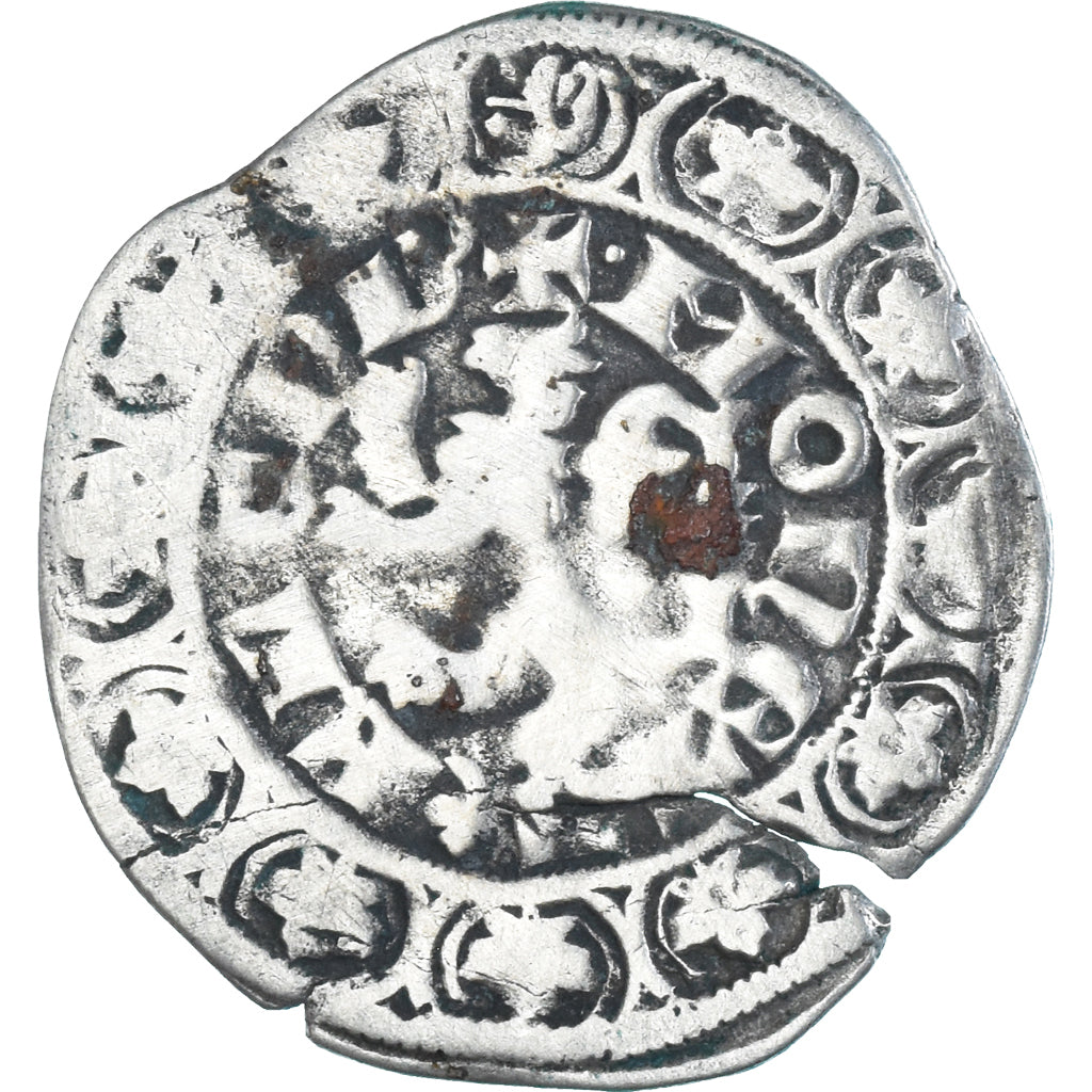Moneta, Francia, Flanders, Louis II de Mâle, Gros, 1346-1384, MB, Argento