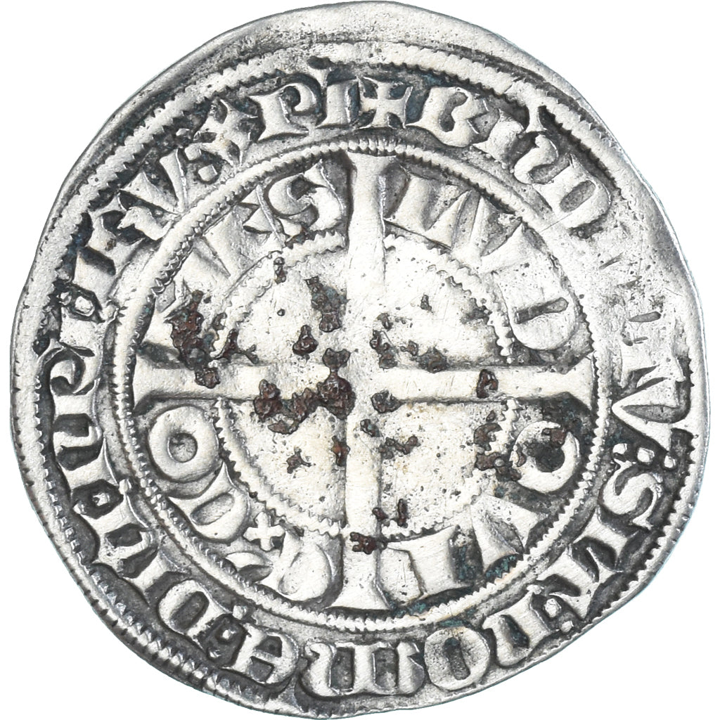 Münze, Frankreich, Flanders, Louis II de Mâle, Gros, 1346-1384, S, Silber
