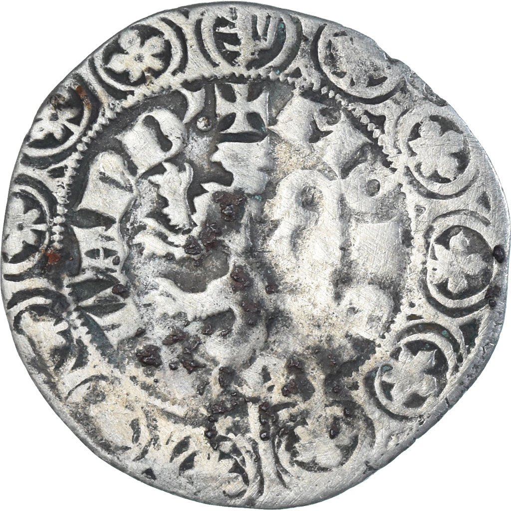 Monnaie, France, Flandre, Louis II de Mâle, Gros, 1346-1384, TB, Argent