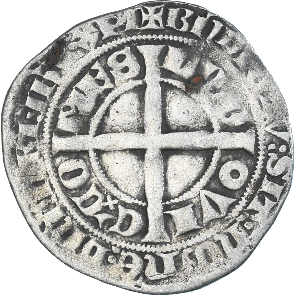Monnaie, France, Flandre, Louis II de Mâle, Gros, 1346-1384, TB, Argent