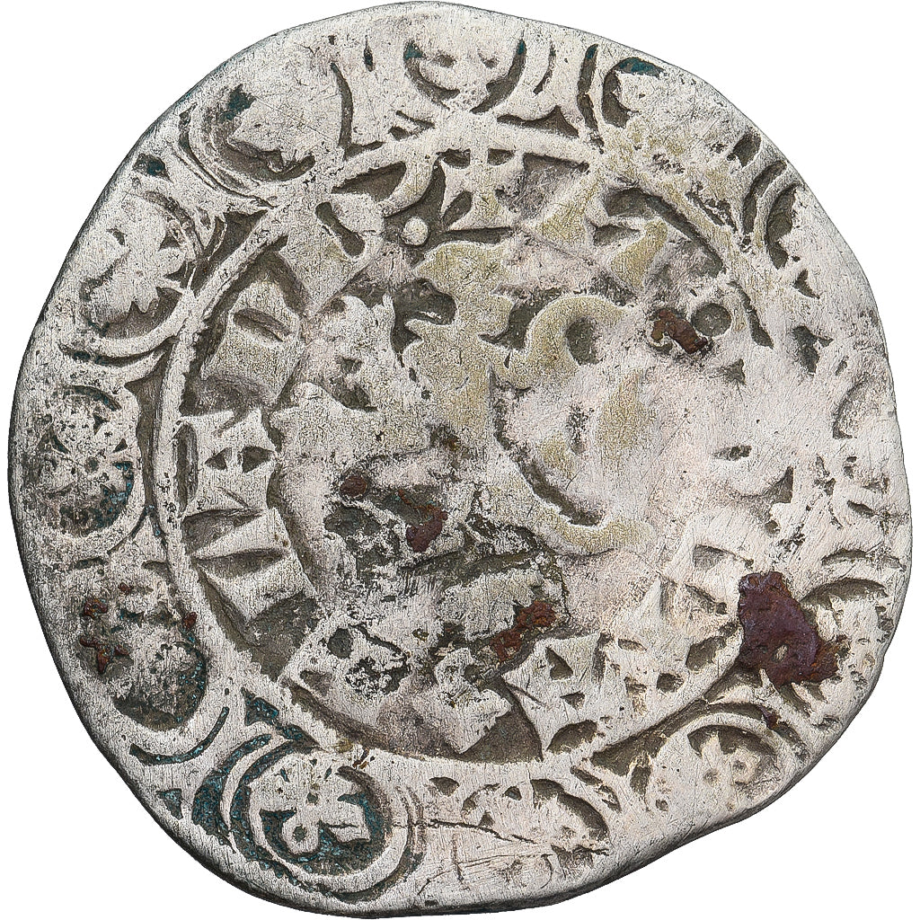 Moneda, Francia, Flanders, Louis II de Mâle, Gros, 1346-1384, BC+, Plata