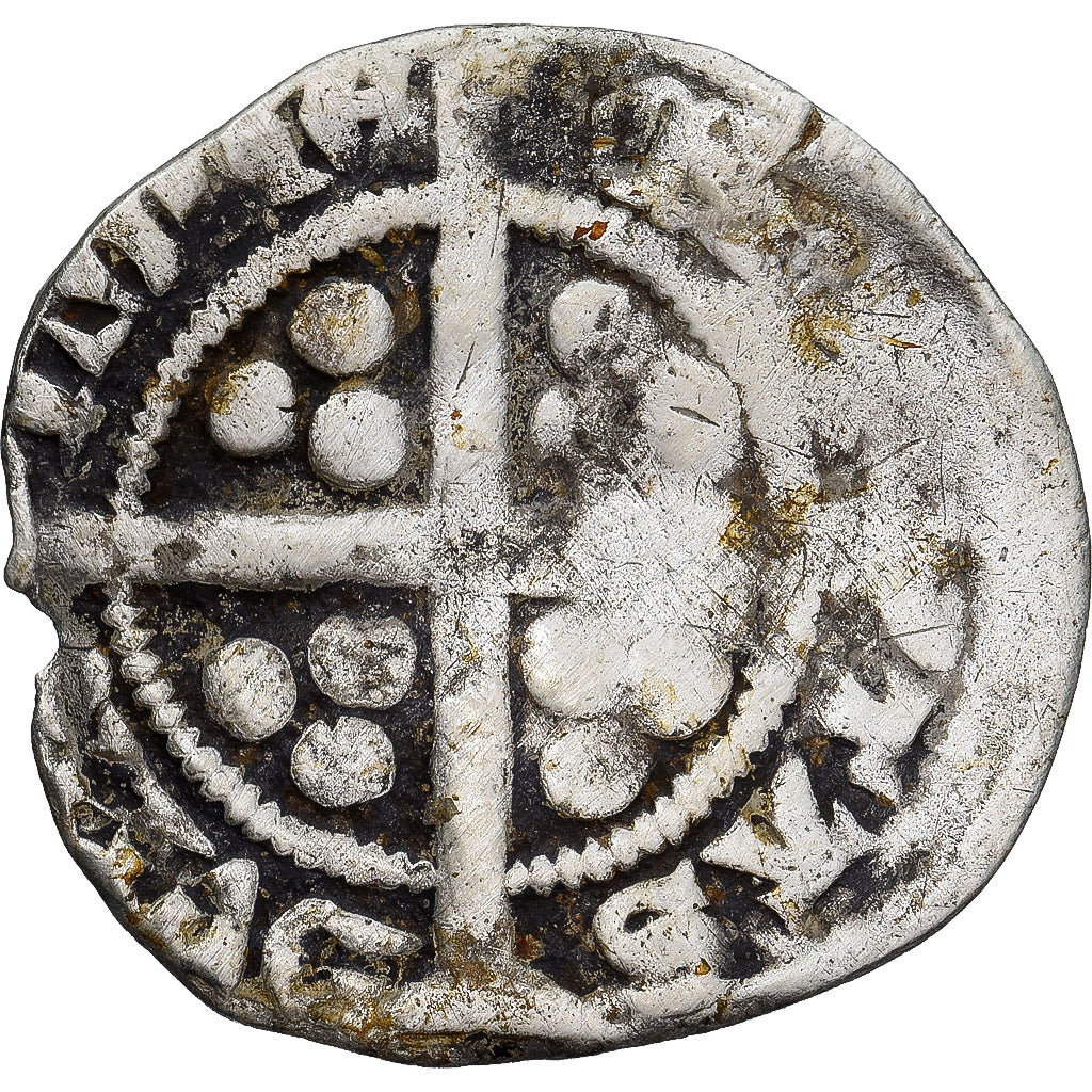 Coin, Great Britain, Edward I, II, III, Penny, Durham, VF(20-25), Silver