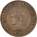 Coin, France, Cérès, 2 Centimes, 1882, Paris, EF(40-45), Bronze, KM:827.1