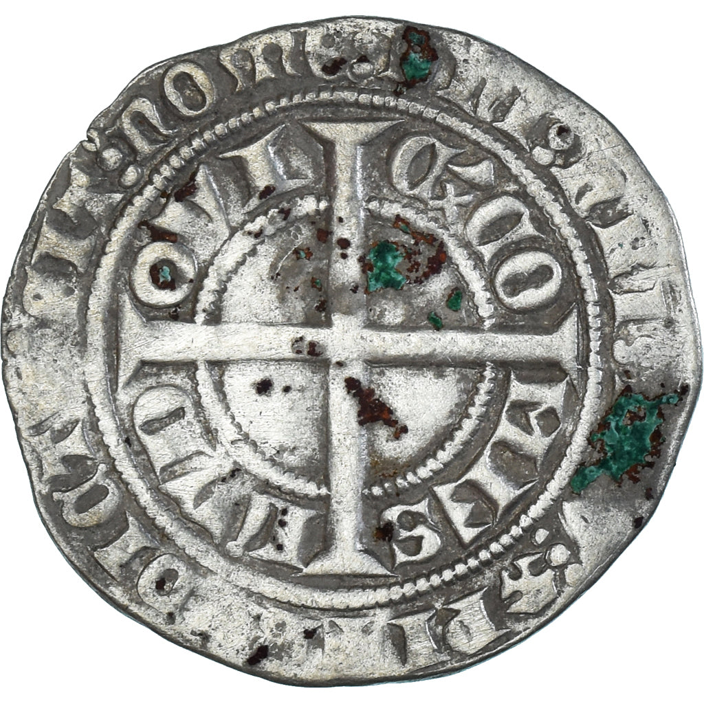 Monnaie, France, Flandre, Louis II de Mâle, Gros, 1346-1384, TB+, Argent