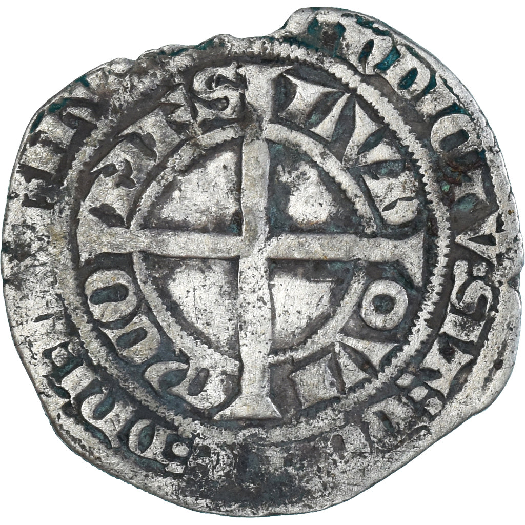 Monnaie, France, Flandre, Louis II de Mâle, Gros, 1346-1384, TB+, Argent