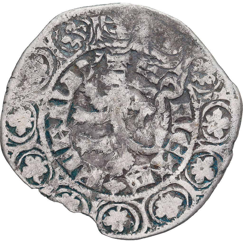 Moneda, Francia, Flanders, Louis II de Mâle, Gros, 1346-1384, BC+, Plata