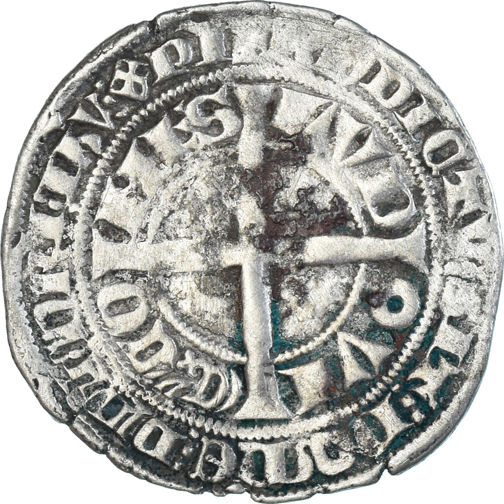Münze, Frankreich, Flanders, Louis II de Mâle, Gros, 1346-1384, S+, Silber