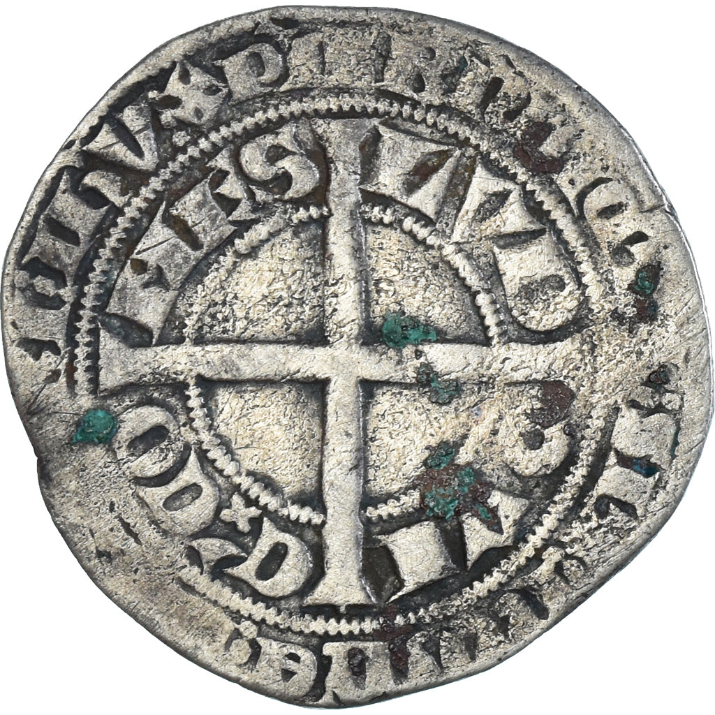 Münze, Frankreich, Flanders, Louis II de Mâle, Gros, 1346-1384, S+, Silber